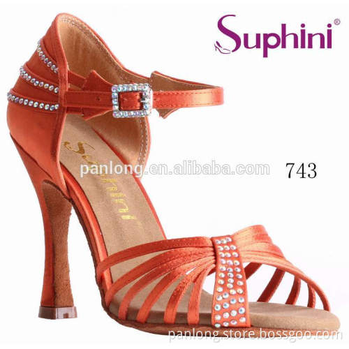 Suphini Latest 2017 New Latin Dance Shoes Orange
